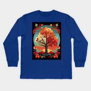 Autumn Tree Kids Long Sleeve T-Shirt